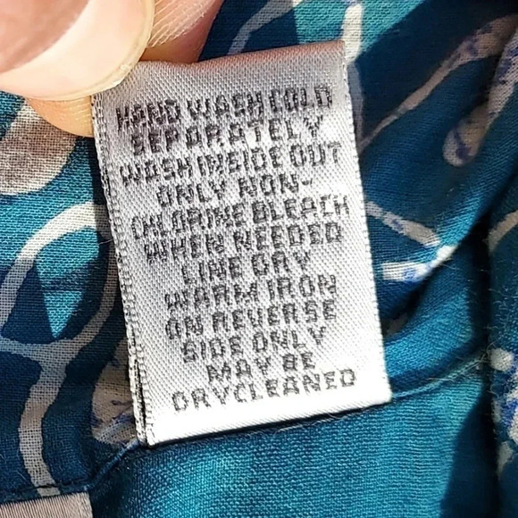 Chicos Womens Button Up Blue/ Aqua/ White Jacket in Size 0 - Picture 11 of 14